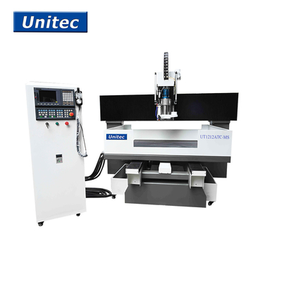 7.5kw Water Cool Spindle Atc Cnc Router Machine For Marble Aluminum Brass