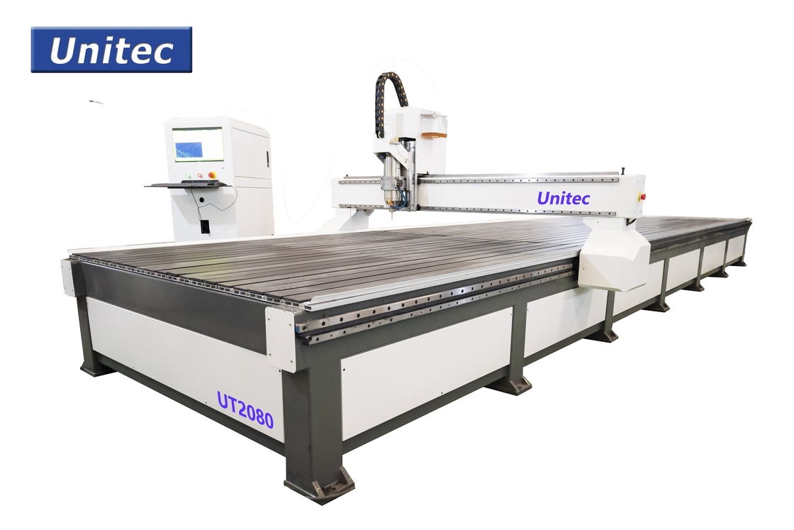 2m X 8m Large Format Cnc Router For Drilling Steel Aluminum Acp Brass